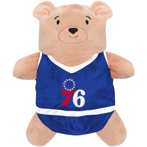 76ers Cubcoats Royal 2-in-1 Transforming Full-Zip Hoodie & Soft Plushie - Picture 1 of 8